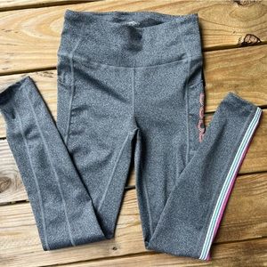 BEBE sport activewear charcoal grey leggings small